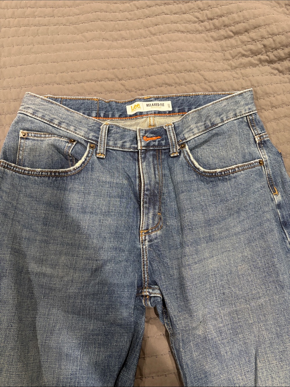 Lee Men’s Light Blue Relaxed Denim Jeans